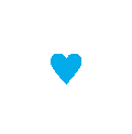 Gif animé coeur étoile bleu